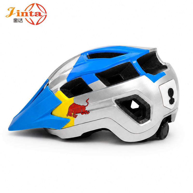 Jinta Bicycle Helmet with Battery‑Powered Rear Safety Light & Adjustable‑Dial Retention System